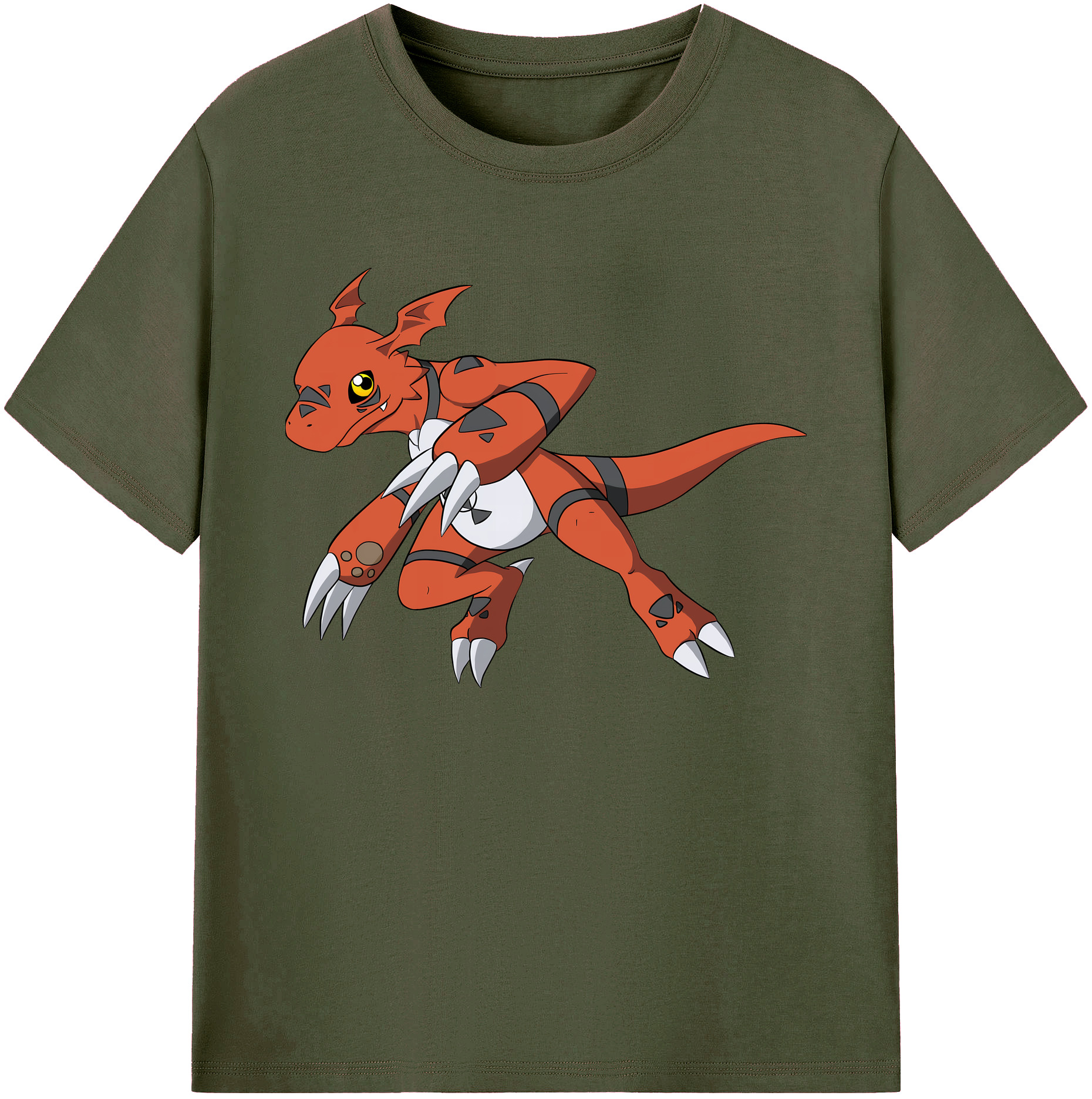 （画像用） Digimon デジタルモンスター/デジモン 綿100％ メンズ半袖Tシャツ｜肌触りやわらか＆通気性